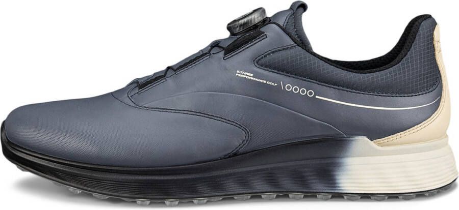 ECCO Golf S-Three Boa Golfschoenen Voor Heren Antraciet Beige