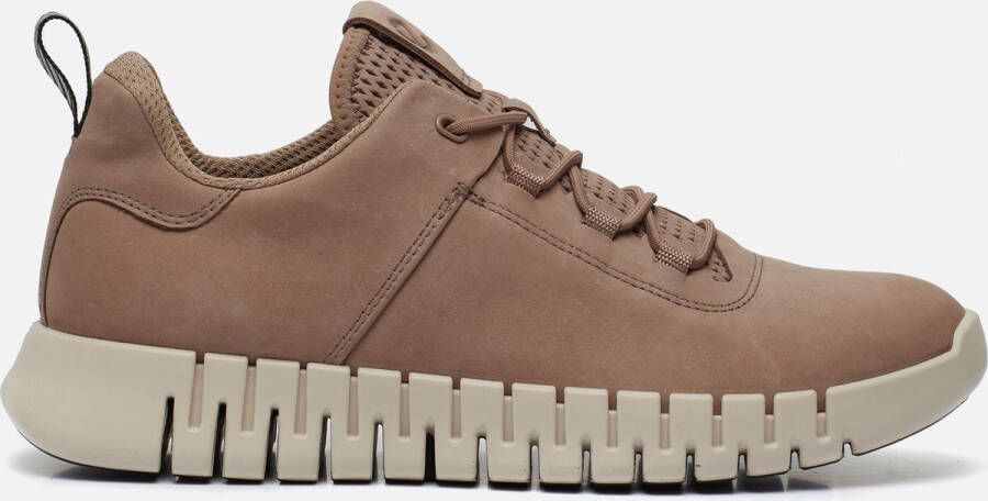 ECCO Gruuv M Sneakers taupe Nubuck Heren - Foto 1