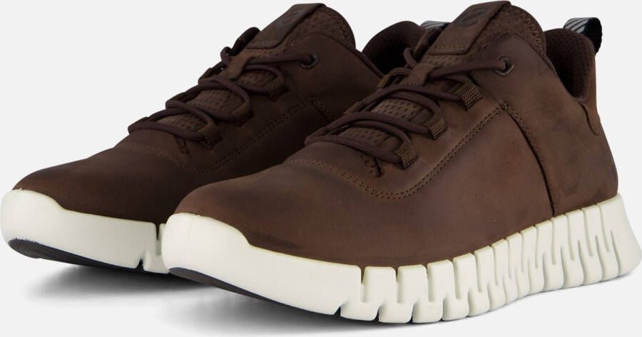 Ecco Gruuv M nubuck sneakers bruin - Foto 2