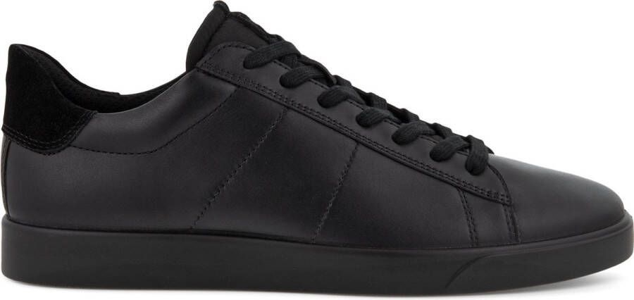 ECCO leren heren sneakers zwart Uitneembare zool