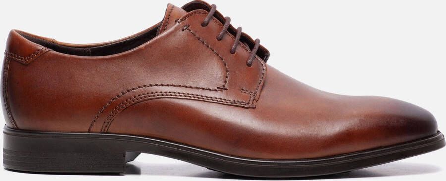 Ecco Veterschoenen Melbourne Amber in used-look vrijetijdsschoen halfschoen veterschoen