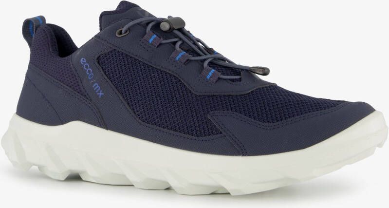 ECCO MX leren heren veterschoenen blauw Uitneembare zool