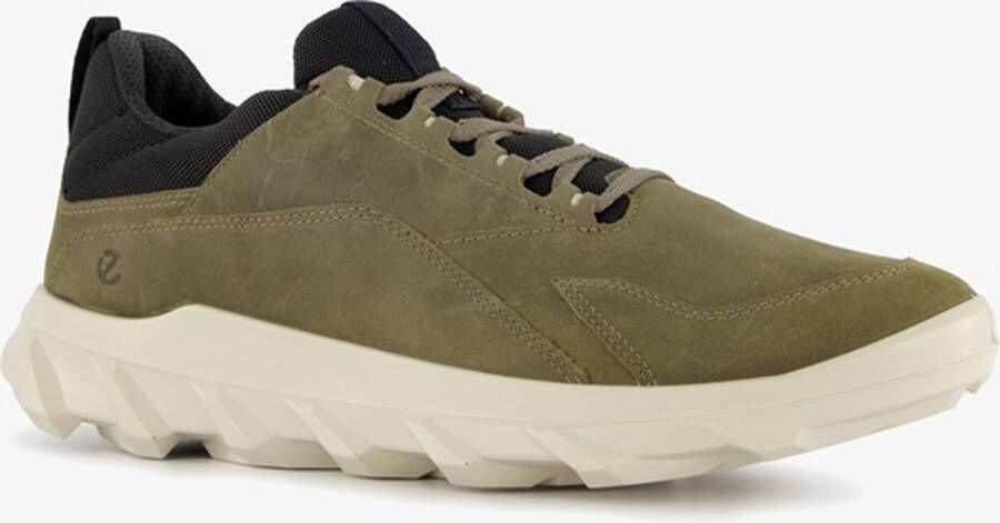 ECCO MX leren heren veterschoenen groen Uitneembare zool