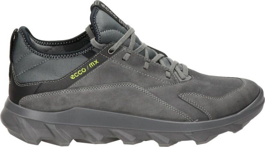 ECCO MX M Heren nubuck sneaker Grijs Size: 45 (UK 10.5-11)