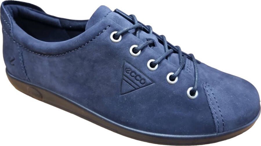 ECCO soft 2.0 206503 12303 donkerblauw nubuck