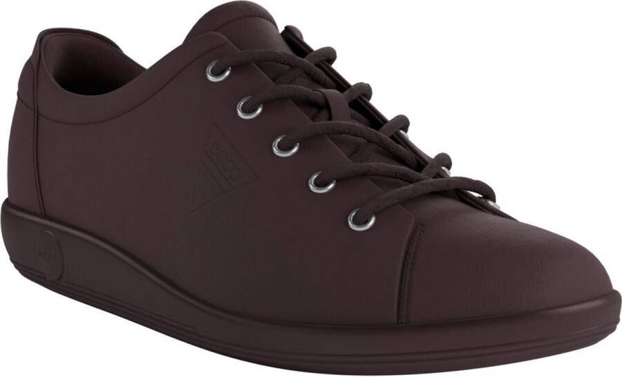 ECCO Soft 2.0 Classic leren dames sneakers rood Uitneembare zool