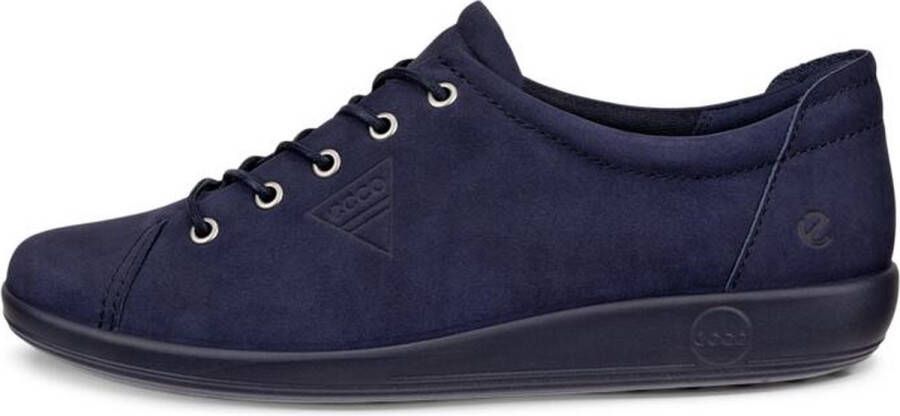 ECCO soft 2.0 206503 12303 donkerblauw nubuck