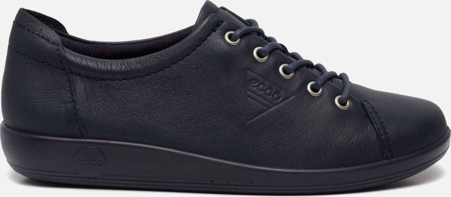 Ecco Veterschoenen Soft 2.0 vrijetijdsschoen lage schoen veterschoen met subtiele logo-opdruk