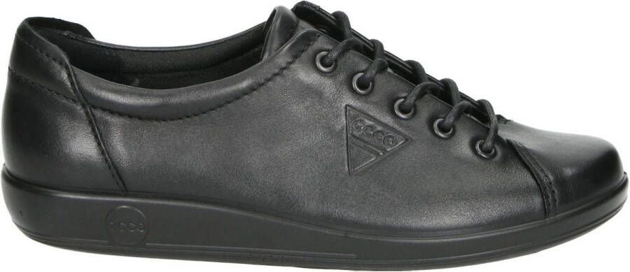 Ecco Veterschoenen Soft 2.0 vrijetijdsschoen lage schoen veterschoen met subtiele logo-opdruk