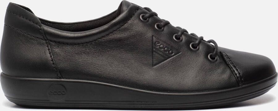 Ecco Veterschoenen Soft 2.0 vrijetijdsschoen lage schoen veterschoen met subtiele logo-opdruk