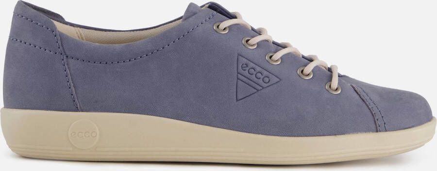 Ecco Veterschoenen Soft 2.0 vrijetijdsschoen lage schoen veterschoen met subtiele logo-opdruk