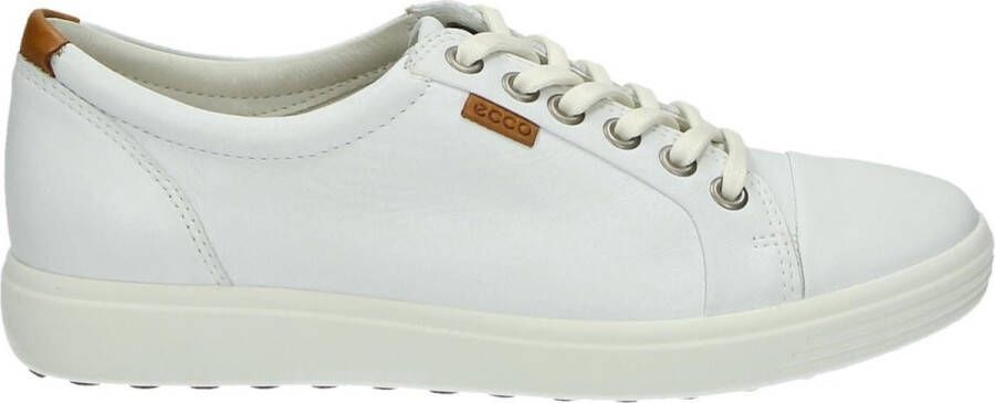 Ecco Sneakers SOFT 7 W met label vrijetijdsschoen halfhoge schoen veterschoen smalle vorm