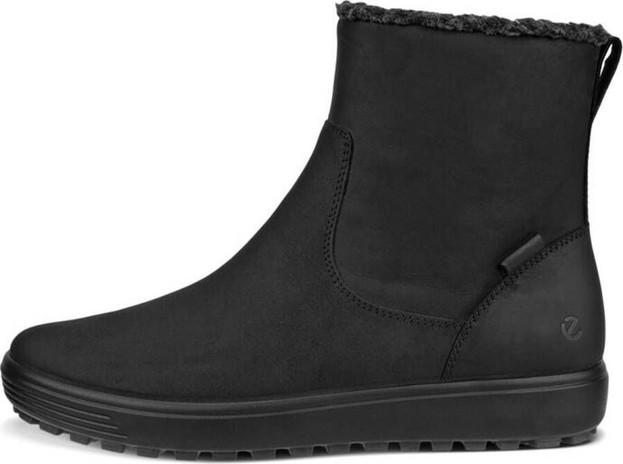 ECCO Soft 7 Tred W Enkellaarsjes zwart Nubuck Dames