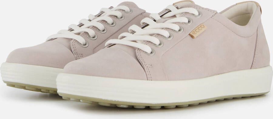 Ecco Sneakers SOFT 7 W met label vrijetijdsschoen halfhoge schoen veterschoen smalle vorm