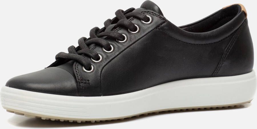 Ecco Sneakers SOFT 7 W met label vrijetijdsschoen lage schoen veterschoen smalle vorm