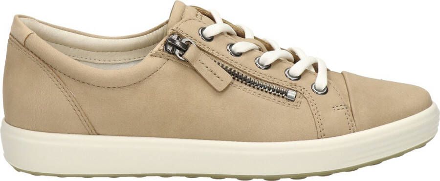 ECCO Soft 7 W Sneakers beige Textiel Dames