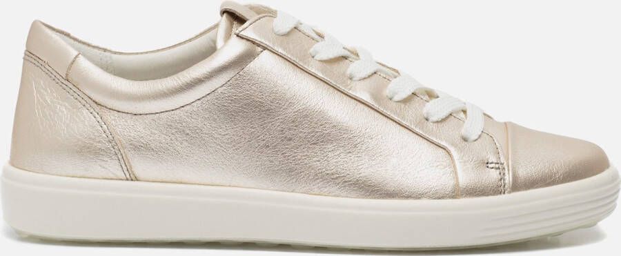 ECCO Soft 7 W Sneakers goud Imitatieleer Dames