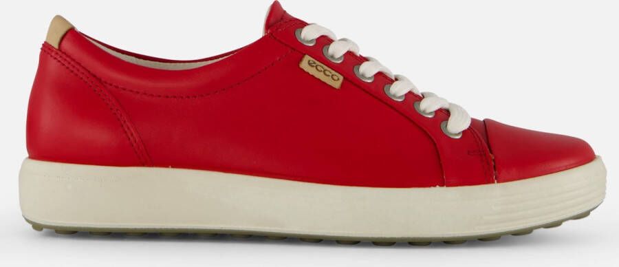 ECCO Soft 7 W Sneakers rood Leer Dames