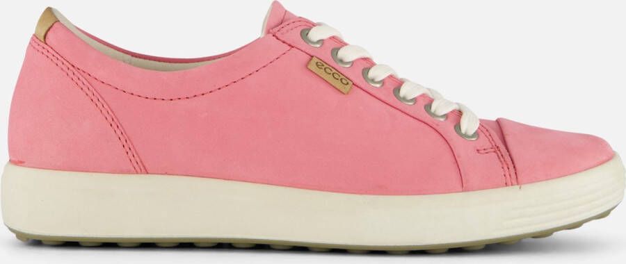 Ecco Sneakers SOFT 7 W met label vrijetijdsschoen halfhoge schoen veterschoen smalle vorm