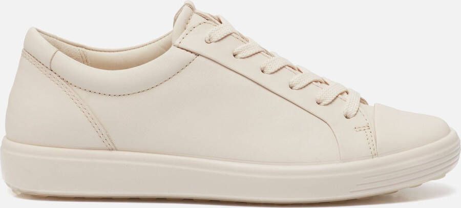 ECCO Soft 7 W veterschoenen beige Textiel Dames - Foto 1