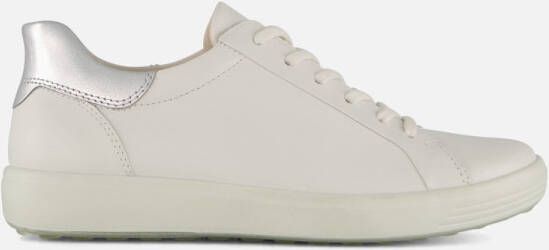 ECCO Soft Sneakers wit Leer Dames