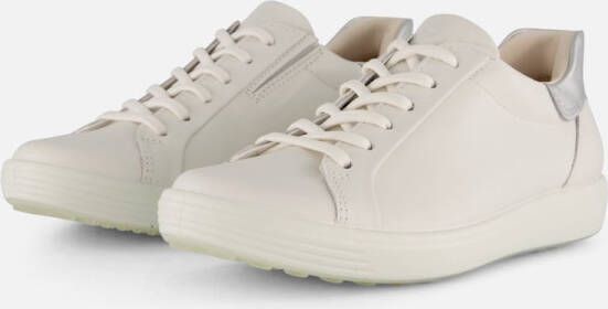 ECCO Soft Sneakers wit Leer Dames