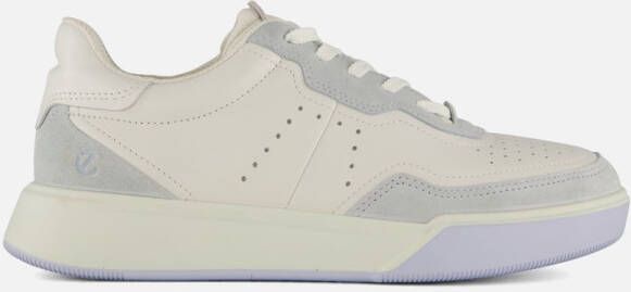 ECCO Street Court dames sneaker Wit blauw