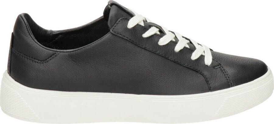 ECCO Street Tray W Dames leren sneaker Zwart Size: 38 (UK 5-5.5)