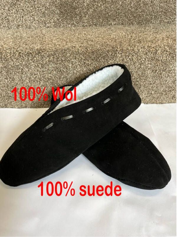 Echte Spaanse sloffen Spaanse sloffen 100% suede en 100% wol