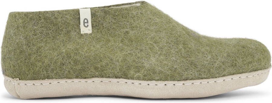 Egos Copenhagen Dames Sloffen Shoe Moss Green