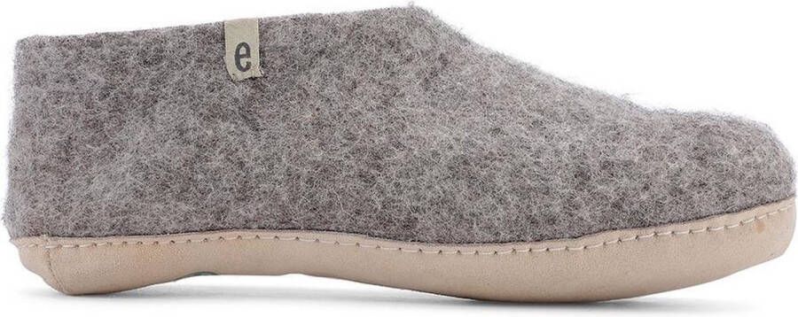 Egos Copenhagen Dames Sloffen Shoe Natural Grey