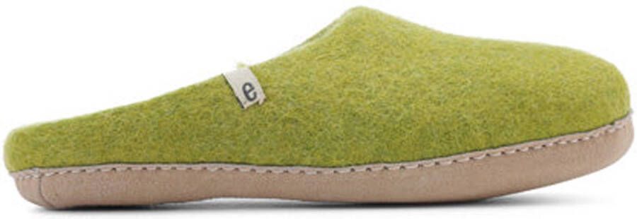 Egos Copenhagen Dames Sloffen Slipper Lime Green