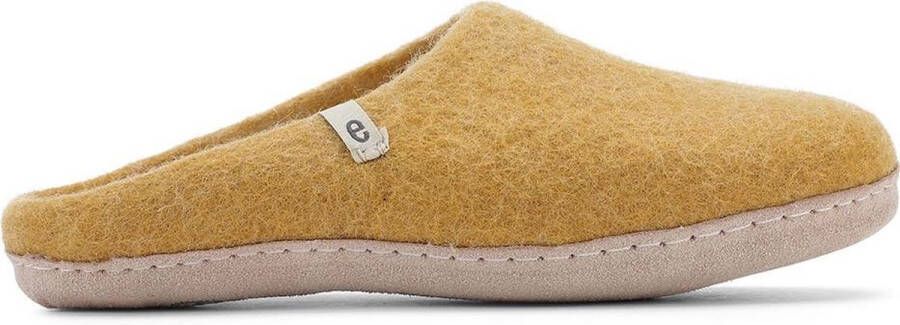 Egos Copenhagen Dames Sloffen Slipper Mustard