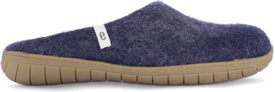 Egos Copenhagen Heren Pantoffels Slipper Blue Rubber sole