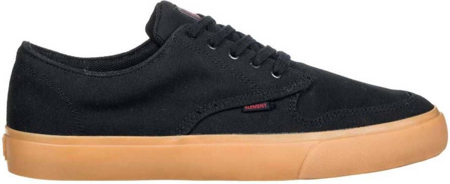 Element Skate Schoenen Zwart gum rood Black Heren