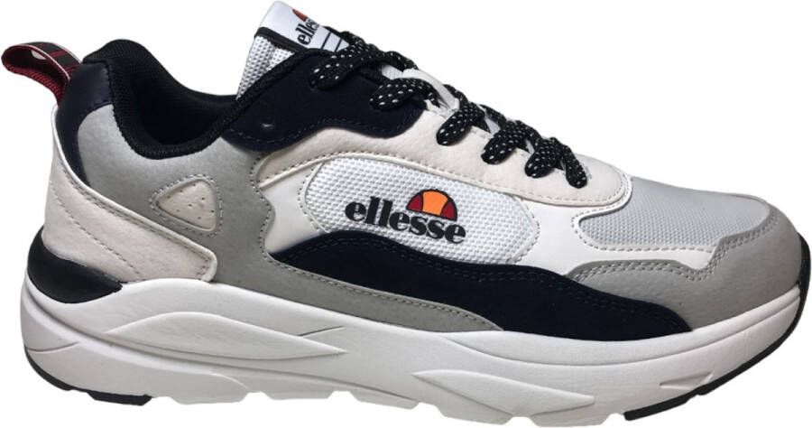 Ellesse Alan Sportieve veter sneakers Hoge zolen Grijs wit navy