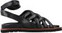 Elvio Zanon Gevlochten Platte Sandalen Black Dames - Thumbnail 1