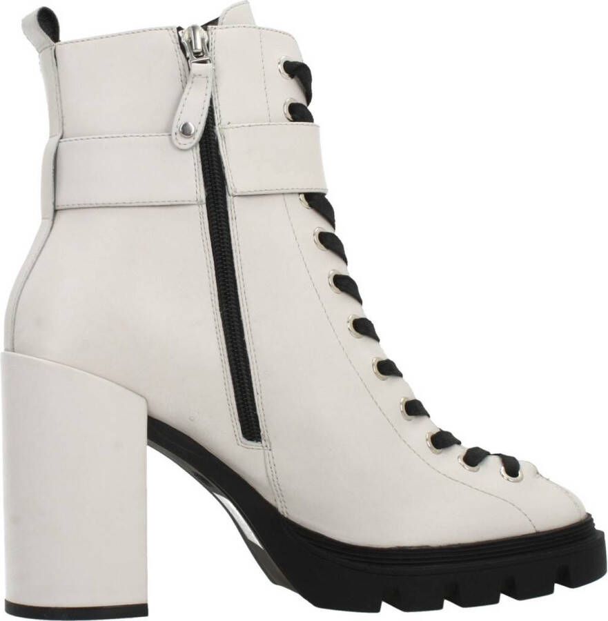 Elvio Zanon Lace-up Boots White Dames