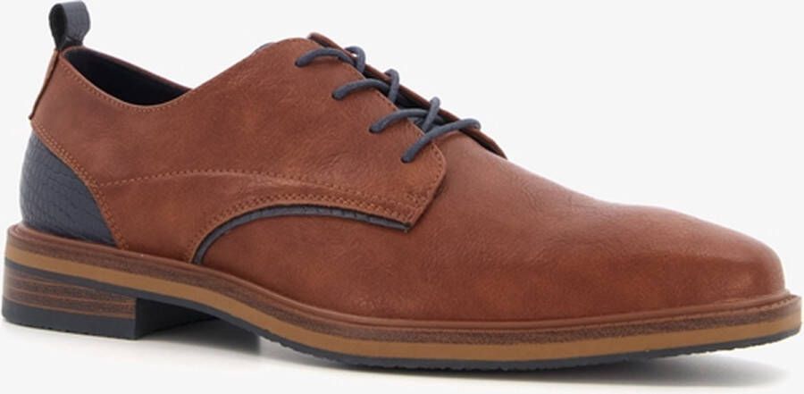 Emilio Salvatini heren veterschoenen cognac bruin