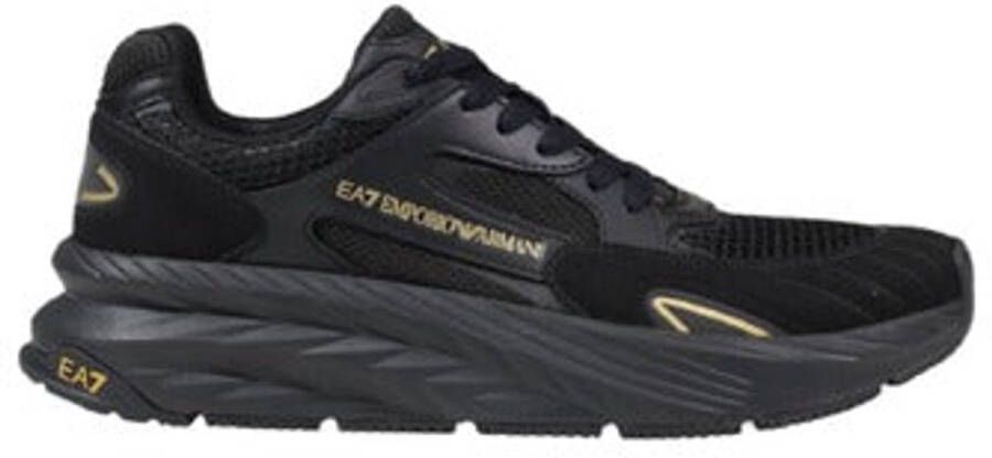 Emporio Armani EA7 Polyester Heren Sneakers Collectie Black Heren