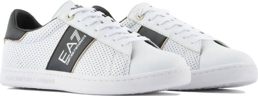 EA7 Emporio Armani Sneakers met labelprint model 'ACTION LEATH'