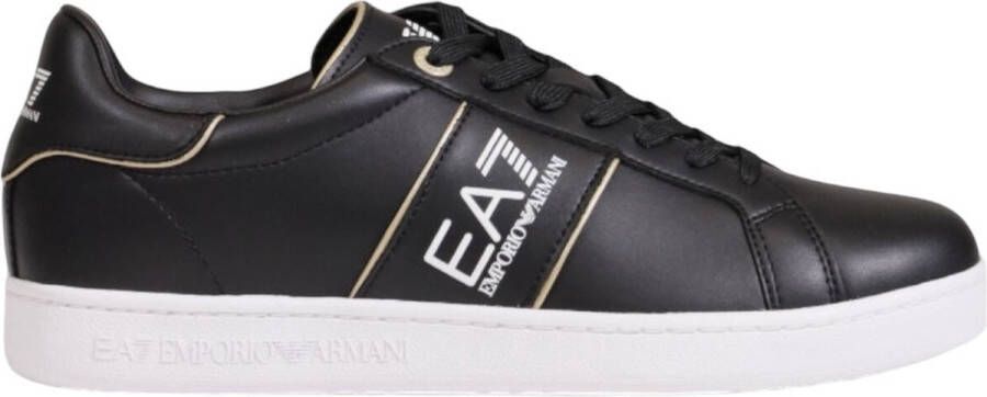 Emporio Ar i Print Leren Sneakers Met Rubberen Zool Voor