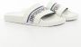 Emporio Armani Platte PVC Logo Sandalen Wit White Heren - Thumbnail 3