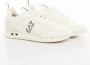 Emporio Armani EA7 Witte textiel en PU leren sneakers White Heren - Thumbnail 1