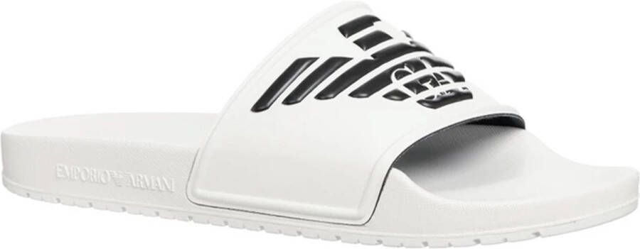 Emporio Armani Damesband Slippers Lente Zomer Collectie White Heren