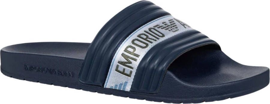 Emporio Armani Heren Slippers Lente Zomer Collectie Xvps06 Blue Heren