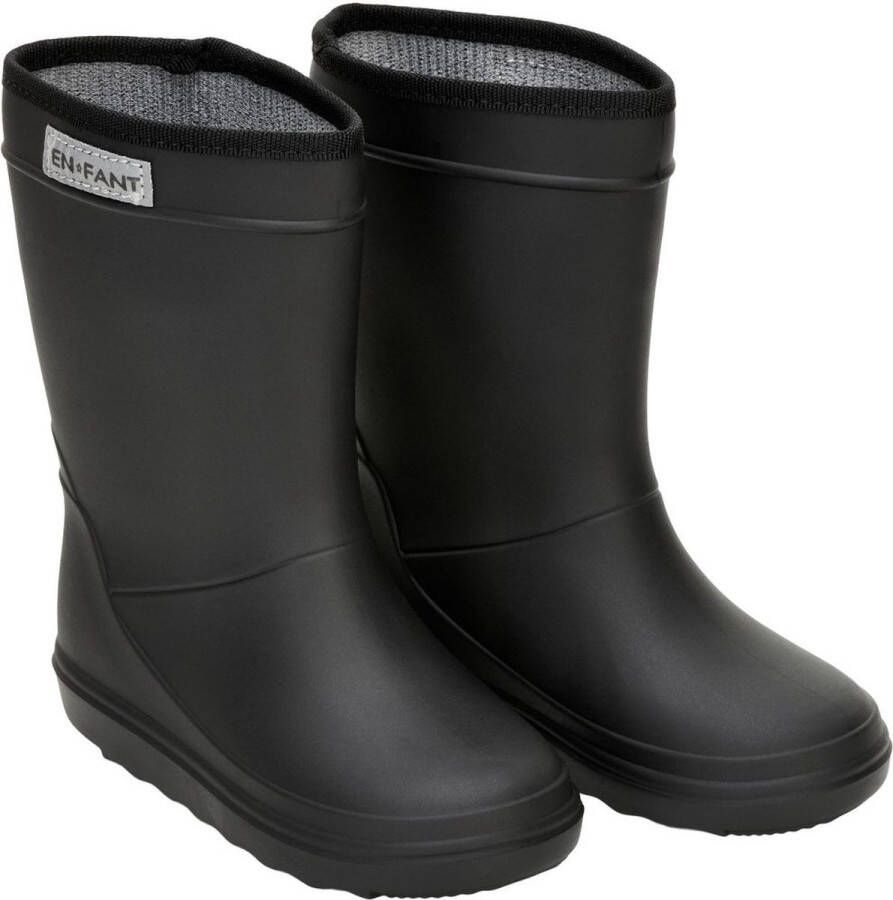 En Fant Kinder Gummistiefel Rain Boots Solid Black