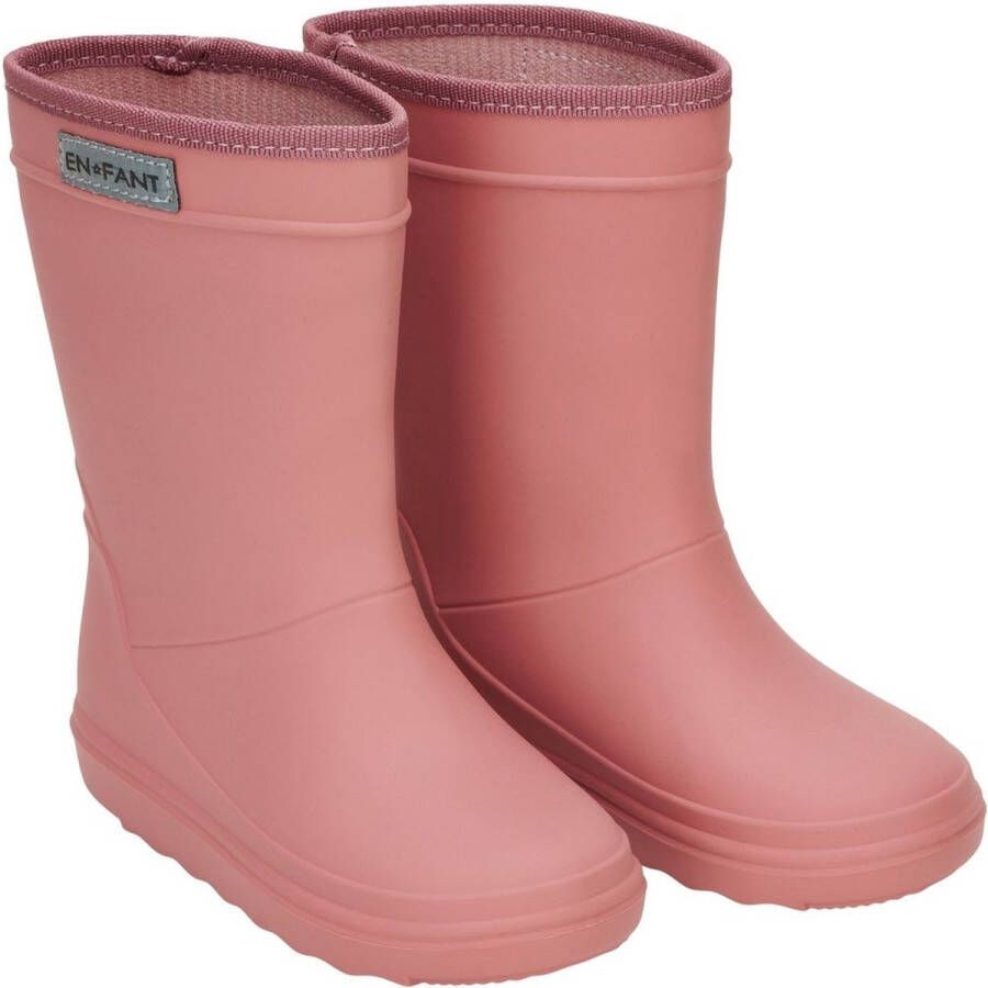 En Fant Kinder Gummistiefel Rain Boots Solid Old Rose