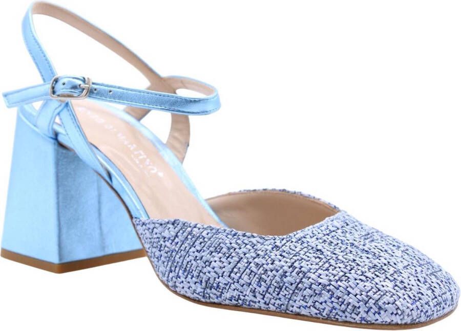 Enzo Di Martino Peep Toe Peep Heel Blue Dames