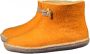 Esgii Vilten damesslof High Boots yellow Colour:Geel Ecru - Thumbnail 4